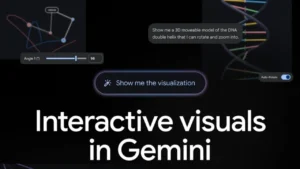 Google Gemini etkileşimli görsel