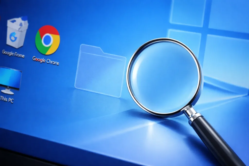 Windows’ta görünmez klasör yapmak